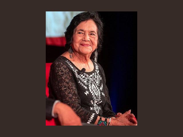 Dolores Huerta smiling at an event